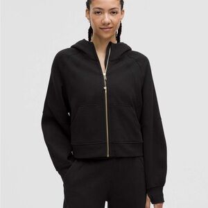 Lululemon Athletica Scuba Oversized Full-Zip Hoodie Black/Gold